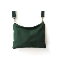 Casual Super Soft Green Canvas Messenger Light Weight Crossbody Bag